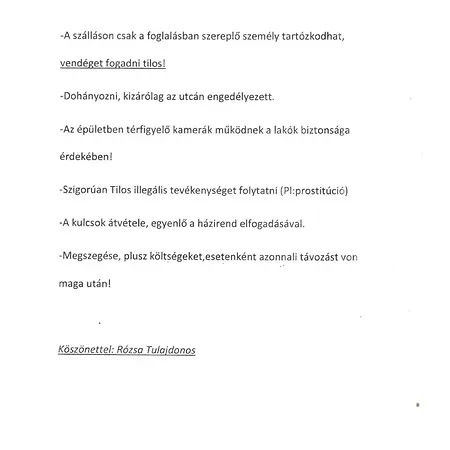Rozsa Apartmanhaz 3*
